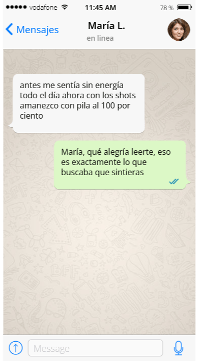 Captura WhatsApp María L